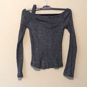 Women’s grey sparkle shirt